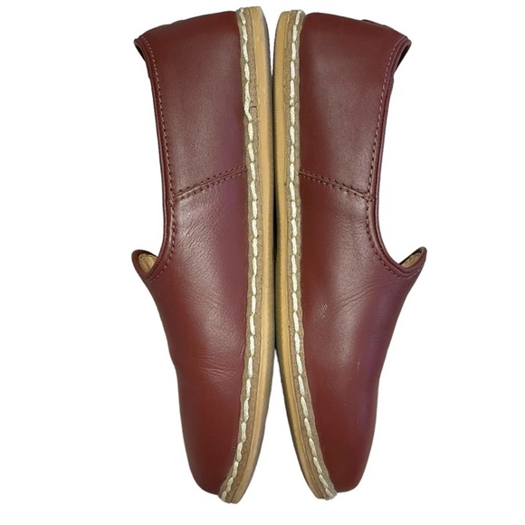 CHARIX Women's Cognac Maroon Red Leather
Loafer Flats Size 38 (8) - Picture 12 of 13